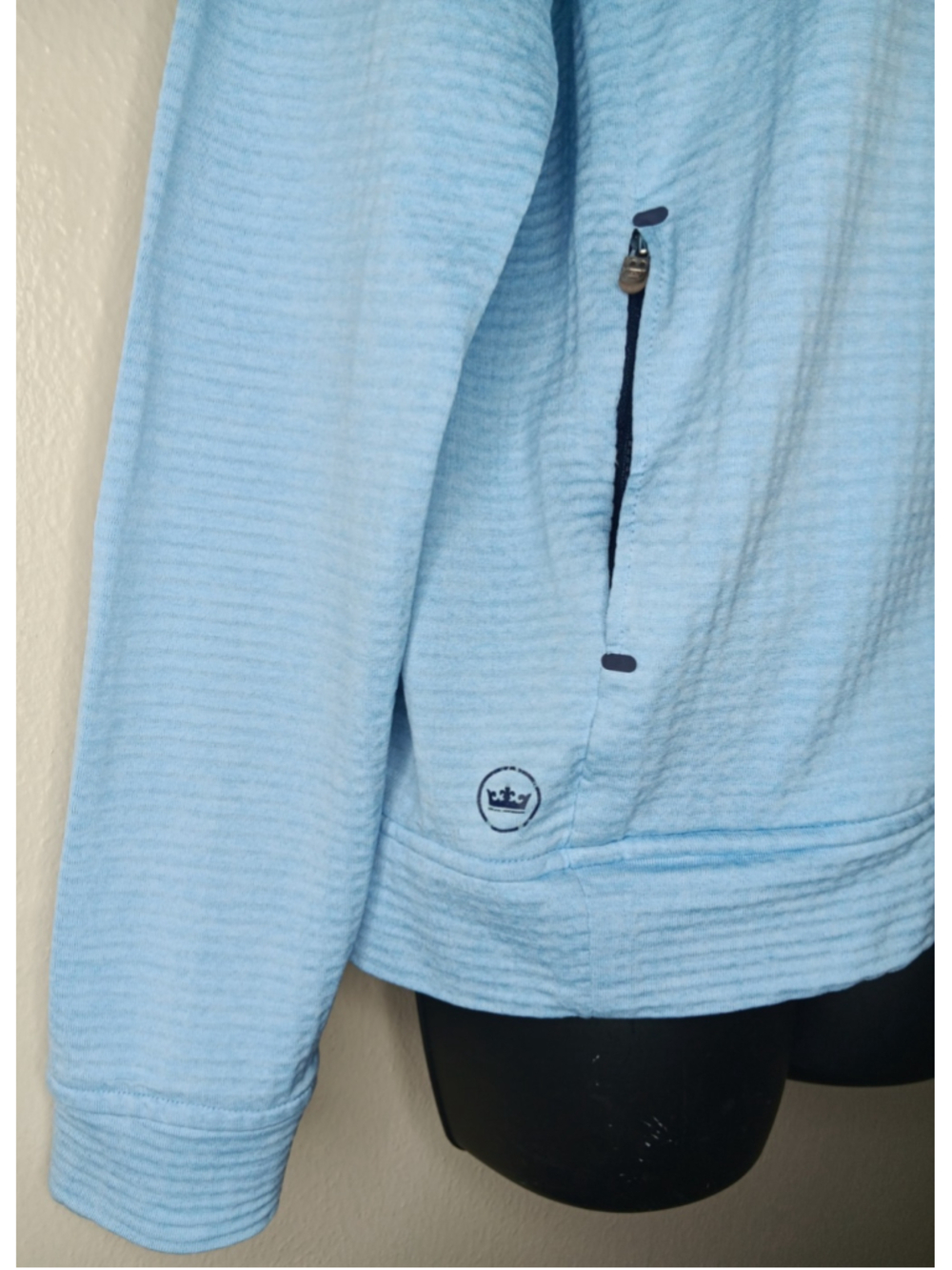 Peter Millar Maven Performance Waffle Knit Womens Large Golf Hoodie Zip Jacket - Picture 3 of 12